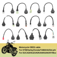 For KTM OBD2 Connector Motorcycle Motobike For YAMAHA For HONDA Moto For Ducati OBD 2 Extension Cable Diagnostic Tools