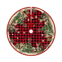 全城熱賣 - 耶誕節裝飾品聖誕樹樹裙擺件地面上毯子樹底下地毯平安夜場景佈置聖誕樹裙045款【90cm】 新款