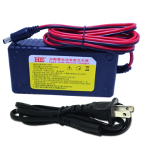 EU/US DC13.8V 3A Lead Acid Battery Charger Electric Toy Car Adapter Smart Charger 5.5x2.1mm DC For AGM Gel Battery 12V 10-30AH