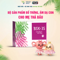 [BSK-3S] Bộ sản phẩm bổ trứng ấm dạ con, BSK-3S tpbvsk hộp 20 gói hỗ trợ hạn chế gốc tự do, phù hợp 