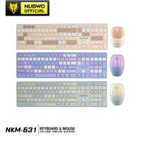 Nubwo NKM-631 Keyboard+Mouse Dual mode Wireless/Bluetooth แป้นพิมพ์ไร้สาย ชุดเมาส์คีย์บอร์ด คําแนะนํ