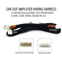 #12 Car Audio Amplifier DSP Wiring Harness Cable For Nissan Series XTERRA 2018 NISSAN KICKS ALTIMA CUBE VERSA NISSAN