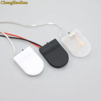 ChengHaoRan 5Pcs CR2032 Button Coin Cell Battery Socket Holder Case Cover With ON/OFF Switch 3V x1 6V battery Storage Box