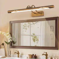 2019 New Stainless Steel LED Mirror Headlight Bathroom Toilet Moisture-proof Simple Fashion Bedroom Mirror Cabinet Wall Lamp