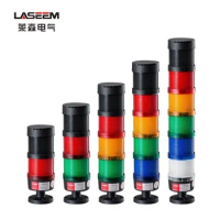 Stack Lamp Industrial Emergency Light LED Warning Light Industrial Light Tower DC12V/24V AC110V/220V/380V with Buzzer