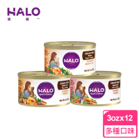 【Halo】嘿囉 成貓無穀 主食罐x12罐組 3oz 全鮮肉(貓罐 貓罐頭 雞肉 鮭魚 海鮮)