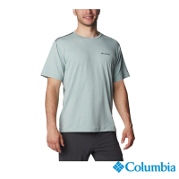 Columbia 哥倫比亞 男款-UPF50快排短袖上衣-藍色 UAE03220BL / S23