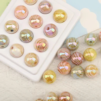 Cordial Design 16MM 100Pcs Hand Made Accessories/Aurora Effect/Acrylic Beads/Round Shape/Gold Powder/Jewelry Findings&amp;Components
