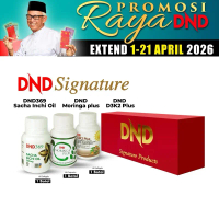 Package DND Signature : DND369 Sacha Inchi Oil (60 softgel) + DND Moringa Plus (60 kapsul) + DND D3K