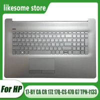 New Laptop Case For HP 17-BY CA CR 17Z 17Q-CS 470 G7 TPN-I133 Palmrest Upper Cover Replaceme Keyboard L22749-001 L83728-00117