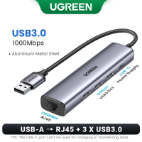 New ugreen USB Ethernet adapter 1000/100Mbps USB3.0 Hub RJ45 Lan for laptop PC Xiaomi Mi windows U