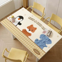 卡通可愛皮革pvc餐桌墊防水防油免打理桌布隔熱防燙耐高溫桌墊子
