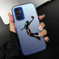 เคสโทรศัพท์สำหรับ Samsung A14 5G A14 4G Air Jordan กึ่งโปร่งใส บางเฉียบ ฝ้า