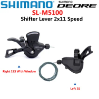 Shimano Deore M5100 Shift Lever Bike Derailleurs 2x11 peed SL-M5100 Shifter Lever MTB SL M5100 Bicycle Switch No Windows