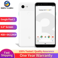 Google Pixel 3 4G Original Unlocked Mobile Phone 5.5'' 64GB/128GB ROM Snapdragon 845 Android Octa Core 12.2MP&amp;Dual 8MP CellPhone