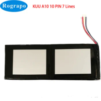 New Li-Polymer 7.6V 5000mAh Laptop Tablet Battery For KUU A10 10 PIN 7 Wire Plug
