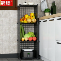 廚房專用蔬菜置物架果蔬收納菜架子落地多層家用水果收納籃窄小型