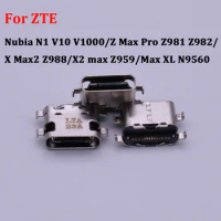 10-50pcs USB Dock Charging Port Connector For ZTE Nubia N1 V10 V1000/Z Max Pro Z981 Z982/X Max2 Z988/X2 max Z959/Max XL N9560