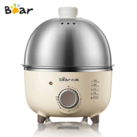 BEAR Mini Household Electric Egg Steamer Boiler Automatic Multi Cooker Egg Custard Steaming Cooker With Timer