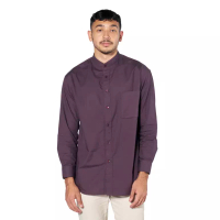 Russ & Co Russ Shirt Kemeja Oversizedd Rome Maroon ( Up To Big Size )