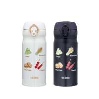 【THERMOS膳魔師】不鏽鋼輕量彈蓋真空保溫瓶350ml(JNL-352TF)