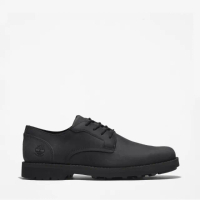 【Timberland 官方旗艦】男款黑色皮革防水休閒鞋(A5MJ8015)