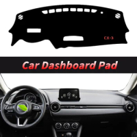 For Mazda CX3 2017 2022 Car Dashboard Pad Protectors Accessories Cushion Sticker Cover Auto Instrument Sun Mat Anti-UV Carpet