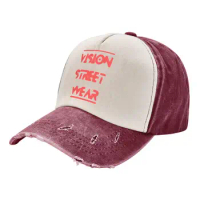 Vision Street Wear Men Women Baseball Cap Distressed Washed Caps Hat Vintage Outdoor Summer Adjustable Fit Headwear