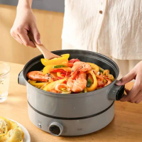 Noodle Double Hot Pot Food Dishes Electric Ramen Lamb Non-stick Hot Pot Thickened Steamed Multifunction Fondue Chinoise Cookware