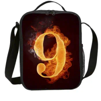 Number Kids School Food Thermal Bag 3D Print Fashion Portable School Lunch Bag Outdoor Picnic Boys Girls For Food Thermal Bag