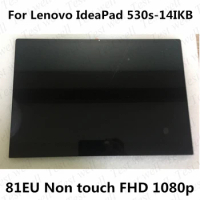 NEW For lenovo IdeaPad 530s-14 530s-14ikb 81EU LAPTOP 14.0''FHD LCD LED glass Screen no-Touch Display Digitizer Screen assembly