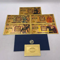 New We Have Anime Raoh Toki Kenshiro Fist of-North Star Gold Banknotes for Boy Man Great Gift
