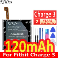KiKiss Battery For Fitbit Charge 2 3 HR Charge2 Charge3 LSSP031420AB MP3 Bluetooth 401415/401515 Battera