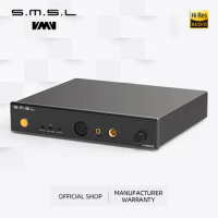 SMSL H300 Headphone Amplifier Full Balanced Low-Noise Audio 6.35mm 4.4mm XLR RCA 10W High Power Op-AMP Preamp Output 133dB