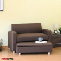 沙發   收納凳   雙人沙發 客廳   臥室   艾瑪雙人沙發附收納凳-2色    RICHOME    SF002