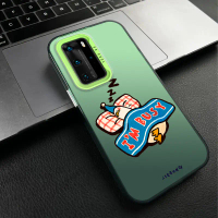 เคส Huawei P40 PRO ดีไซน์เป็ด Decadent เคสโทรศัพท์ฝ้าแบบบางเฉียบโปร่งแสง เคส