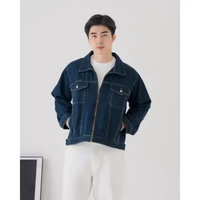 MND Boxy Denim Jacket | Jaket Jeans Unisex Dark Denim M