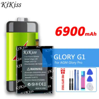 KiKiss Battery GLORY G1 6900mAh For AGM Glory Pro Replacement Bateria