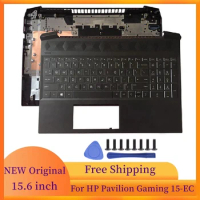 Original NEW For HP Pavilion Gaming 15-EC 15-ec0000 Laptop Case Palmrest Upper Case US Backlit Keyboard Frame Case L72598-001