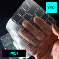 YADI MSI Prestige 14 TPU鍵盤保護膜 高透光 抗菌 防水