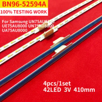 4pcs 410mm TV LED Backlight Strip For Samsung 75inch BN96-52594A UN75AU8000 UA75AU8000 HG75AU800NF