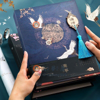 古風同學錄畢業紀念冊國風 個性復古仙鶴女國小國中留言冊【淘夢屋】