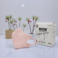 MASKER DUCKBILL MOUSON 4PLY PINK LADY,CAPPUCINO SHRIMPINK ISI 1BOX 50PCS
