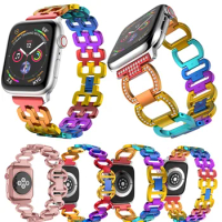 Aluminum alloy watch strap For Apple Watch band 44mm 40 /45/ 41/ 42 /38mm For smart watch Woman Bracelet iWatch serie 4 5 SE 6 7