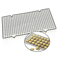 Stainless Steel Wire Grid Baking Tray Nonstick Cake Cooling Rack Oven Kitchen Pizza Bread Barbecue Cookie Biscuit Holder Shelf