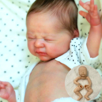 {KANSI Enterprise]   18 Inches Bebe Reborn Baby Kit Odessa Blank Vinyl Unpainted Unfinished Kit Part