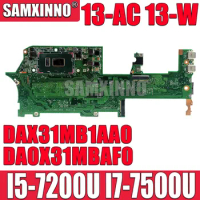 SAMXINNO DAX31MB1AA0 DA0X31MBAF0 Mainboard For HP Spectre X360 13-AC 13-W Laptop Motherboard with i5 i7 CPU 8GB 16GB RAM