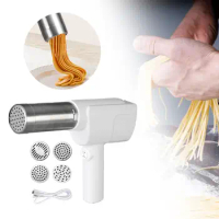Handheld Electric Pasta Maker Spaghetti Making 5 in 1 Multifunction Pasta Machine Ramen Maker for Spaghetti Colorful Noodles