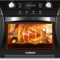 10-in-1 Convection Oven, 24QT Air Fryer Combo, Countertop Air Fryer Toaster Oven with Rotisserie &amp; Dehydrator
