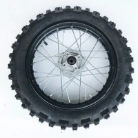 15mm Axle 90/100-14 70/100-17 Rear Wheel Rim Tyres Tire 1.85-14 for Dirt Pit Bike 125/140/150/160cc CRF50 70 TTR100 KLX65